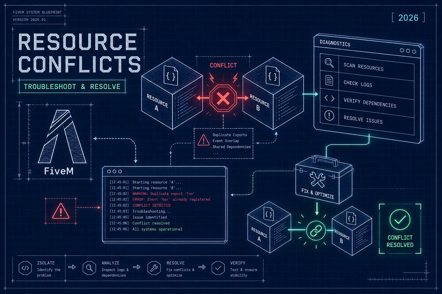 How to Troubleshoot FiveM Resource Conflicts in 2026
